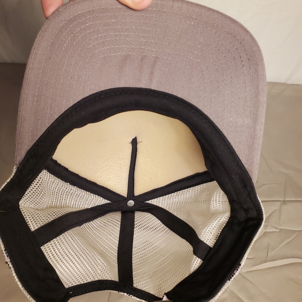 Hurley Grey/Green/White Mesh Back Snap Back OS Ball Cap Hat - Picture 7 of 8